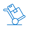 Ícono representando carga y transporte de muebles